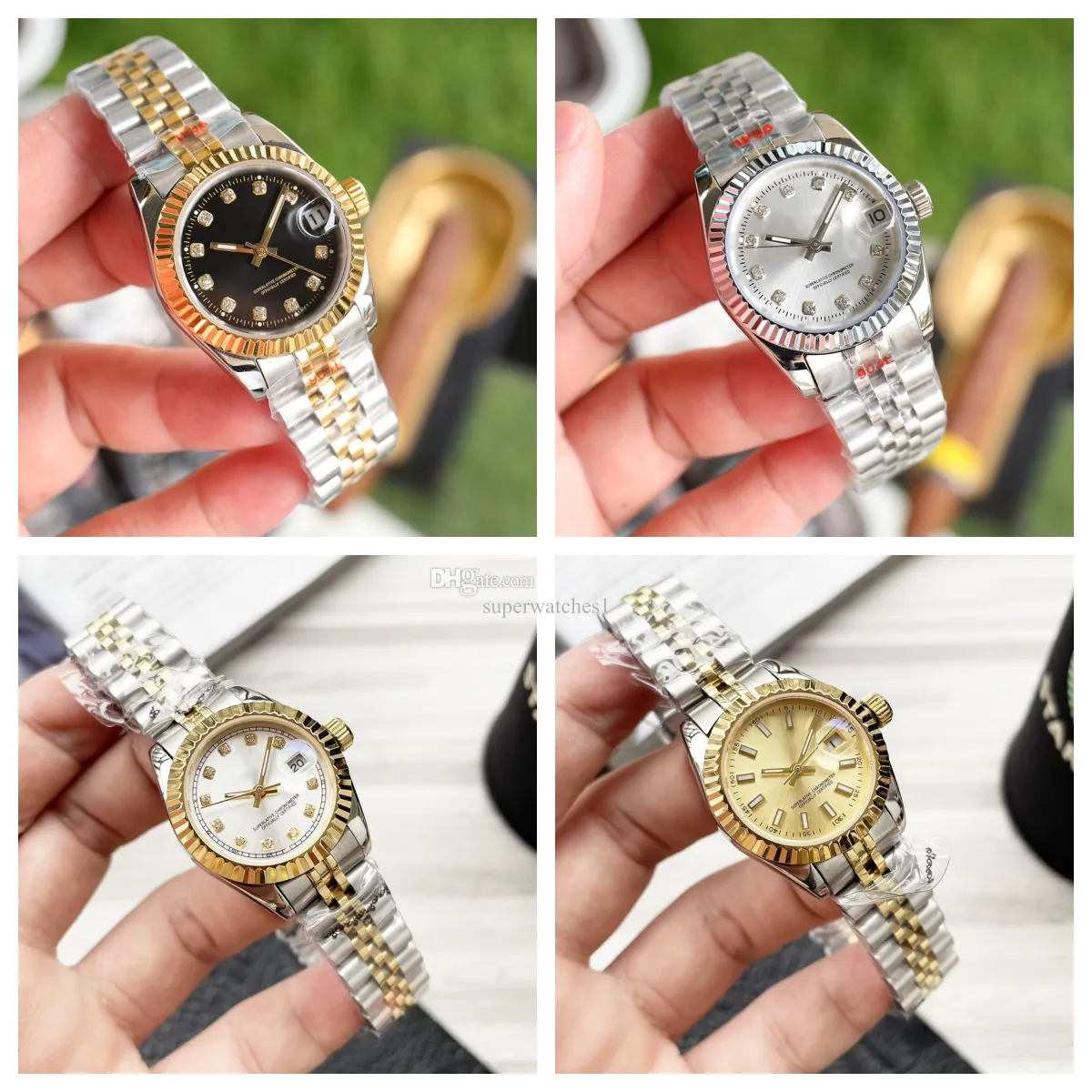 Reloj de mujer Reloj de diseñador para mujer Reloj automático para mujer Reloj de mujer Reloj de oro Reloj de diamantes de acero inoxidable para dama de 31 mm Relojes de lujo Relojes clásicos Movimiento rlx