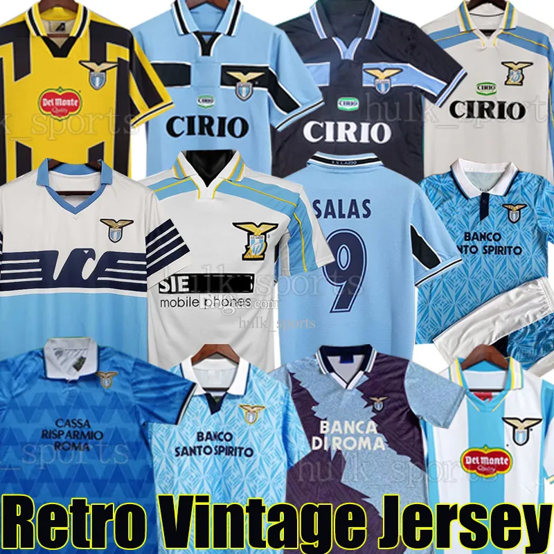 Lazio NEDVED CRESPO Camisetas De Fútbol Retro 1989 90 91 92 95 98 99