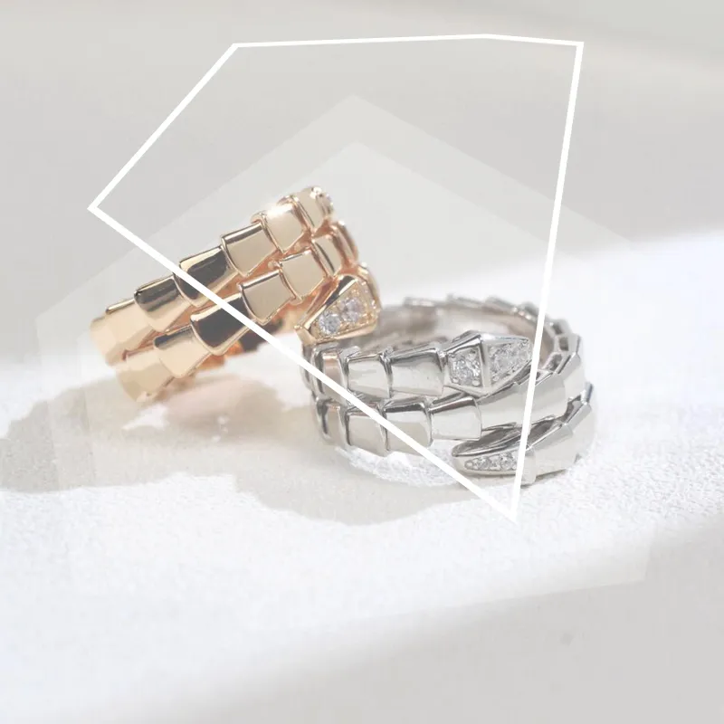 anillo wholesale ring serpentii ring wrapp Ring knot twisted ring 18K rose gold plated rings valentine day letter jewelry aesthetic sparkle anellos set gifts