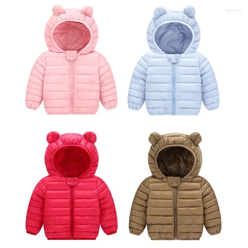 Casaco para baixo versão dos desenhos animados 2024 outono inverno crianças algodão-acolchoado jaqueta roupas privadas cuhk bebê crianças