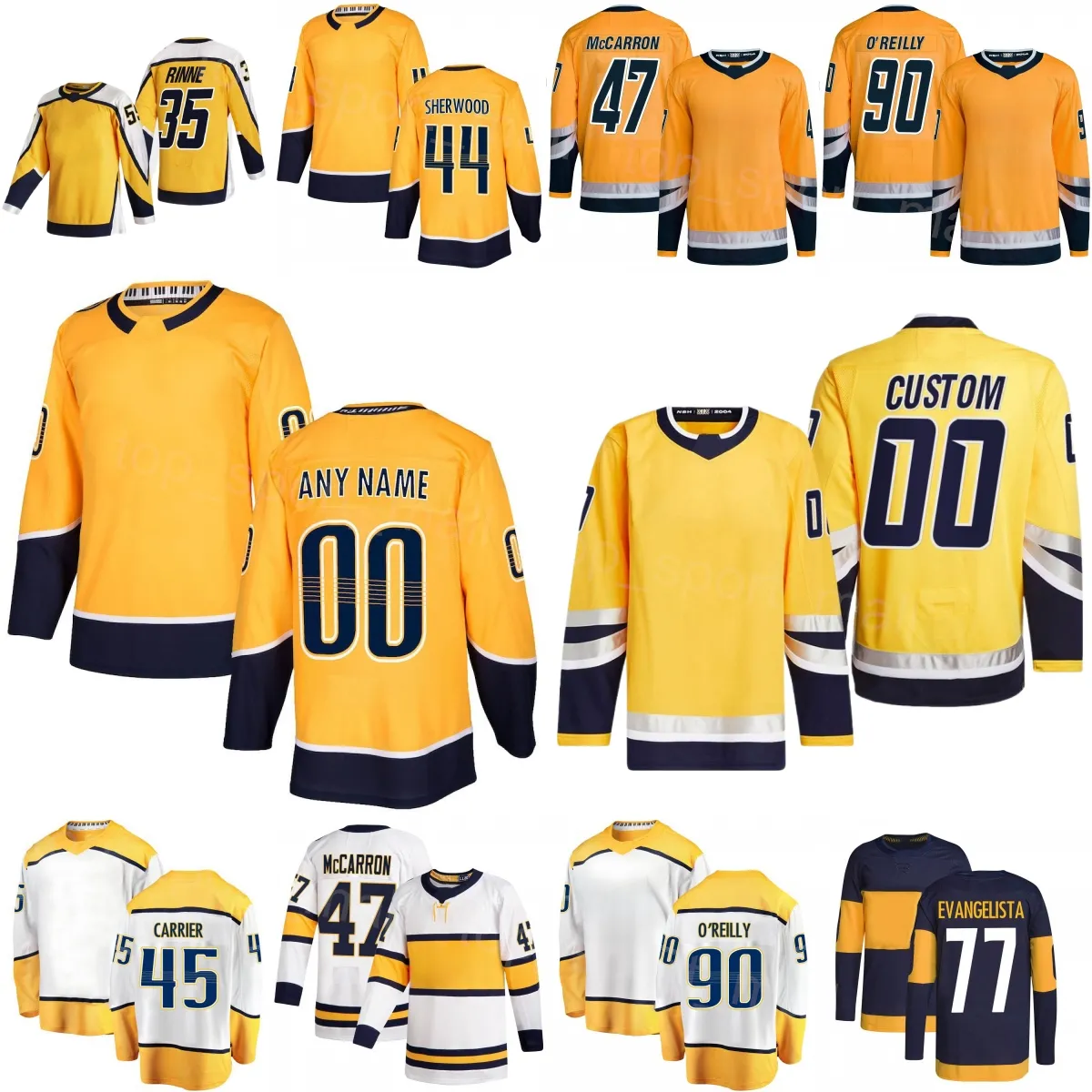 Woman Youth Man Hockey 90 Ryan Oreilly Jerseys Sale 14 Gustav Nyquist 77 Luke Evangelista 44 Kiefer Sherwood 45 Alexandre Carrier 35 Pekka Rinne 47 Michael McCarron