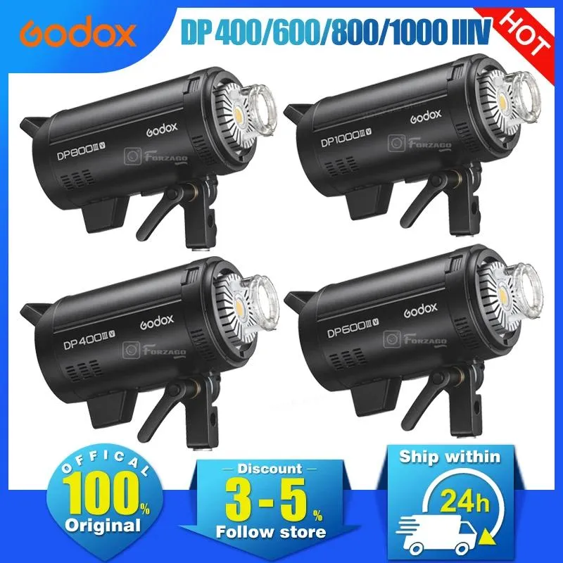 Aksesuarlar Godox DP400IIIV DP600IIIV DP800IIIV DP1000IIIV DPIIIV PROFRSSIONAL STUDIO Fotoğrafçılık Flash Aydınlatma Yerleşik 2.4G