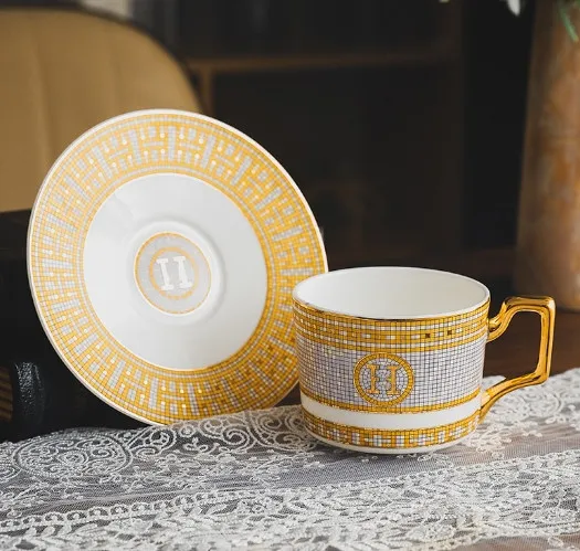 Bone China Creative European Breakfast Cup Ceramic Mub Picie filiżanki zestawu do kawy