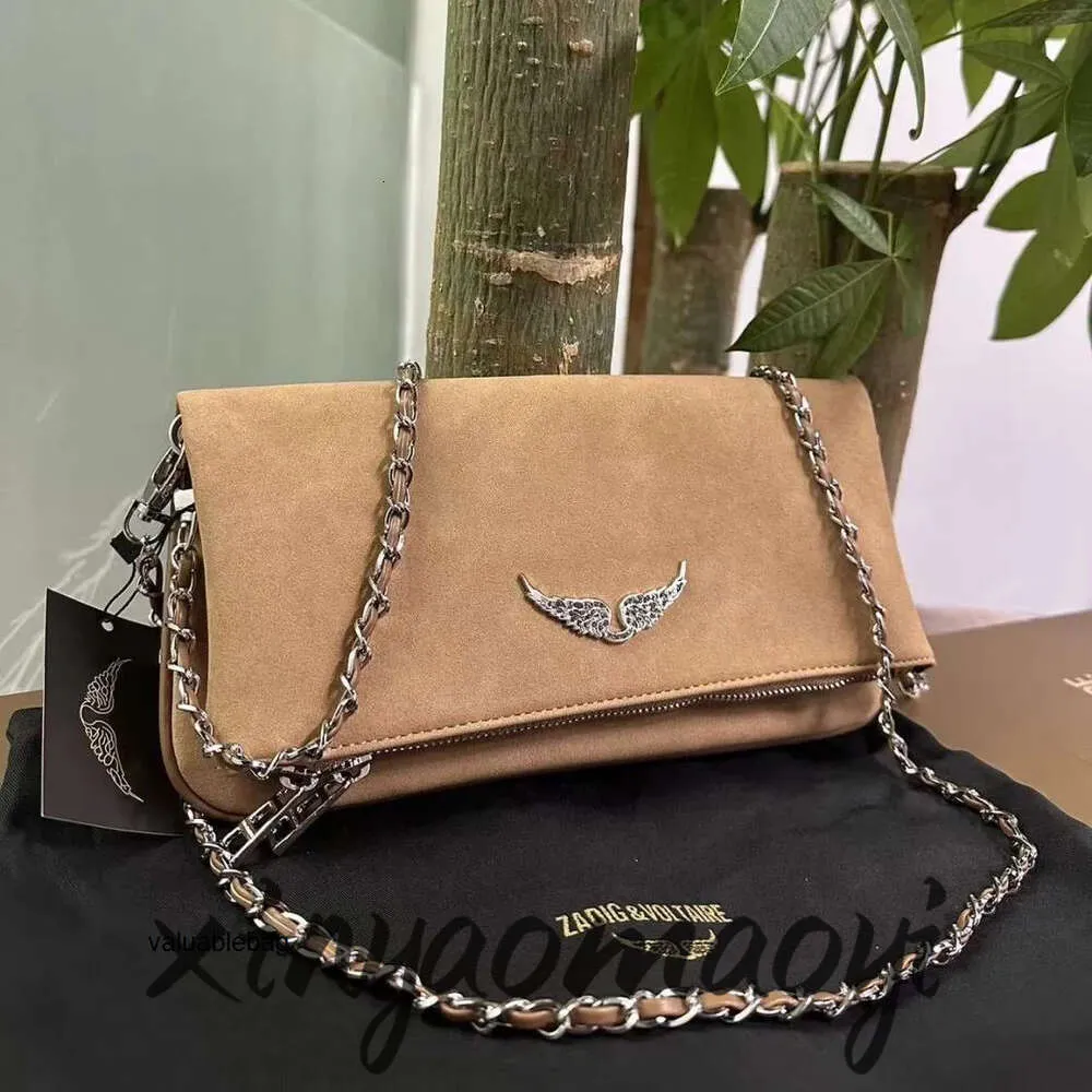 Pochette Rock Wings Zadig Voltaire bag top quality womens tote diamond Designer baguette bag Leather purse handbag chain clutch flap Cross body Shoulder bags