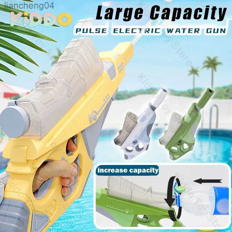 Sand Play Water Fun stor kapacitet Vattenpistoler Electric Automatic Water Gun Outdoor Beach Games Pool Summer Toys For Boys Adult Children Dags gåvor