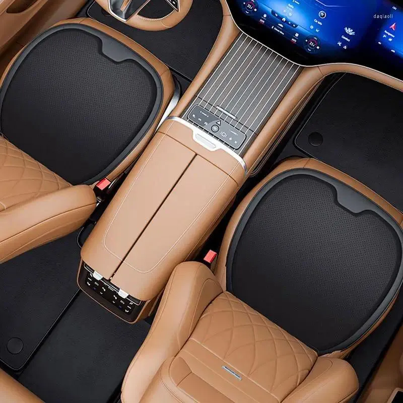Capas de assento de carro Capa de resfriamento de almofada universal para auto antiderrapante dianteiro respirável protetor de almofada de poliéster