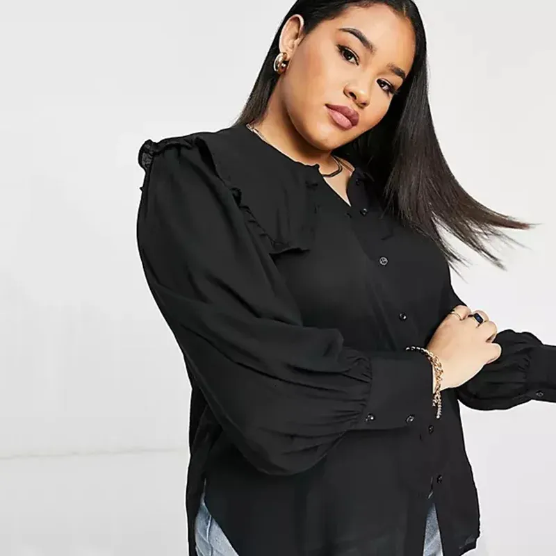 plus size peter pan collar shirt