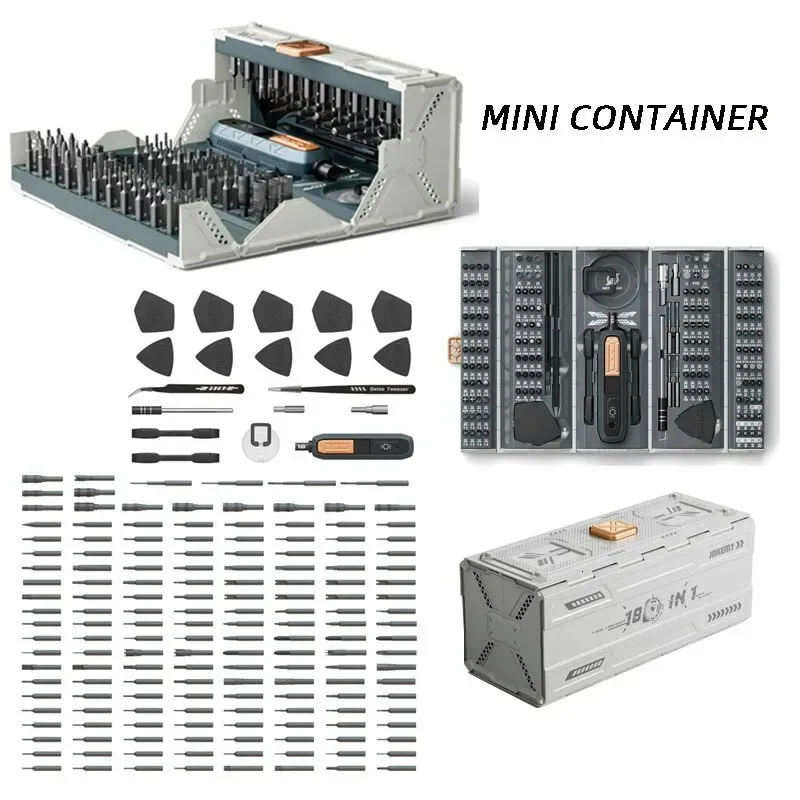 Tournevis de précision multifonctionnel 180 en 1, ensemble d'outils, téléphone portable, ordinateur, modèle d'avion, boîte de démontage et de réparation 240115