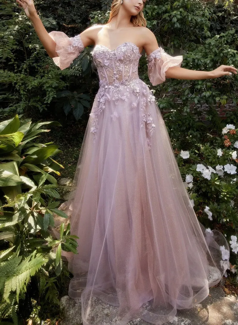 V-neck Black Tulle Elegant A-line Prom Dresses, 3D tulle Floral Detachable Sleeves, Newest Prom Dresses, Little Black Dresses V-neck Black Tulle Elegant A-line Prom Dresses, 3D tulle Floral Detachable Sleeves, Newest Prom Dresses, Little Black Dresses