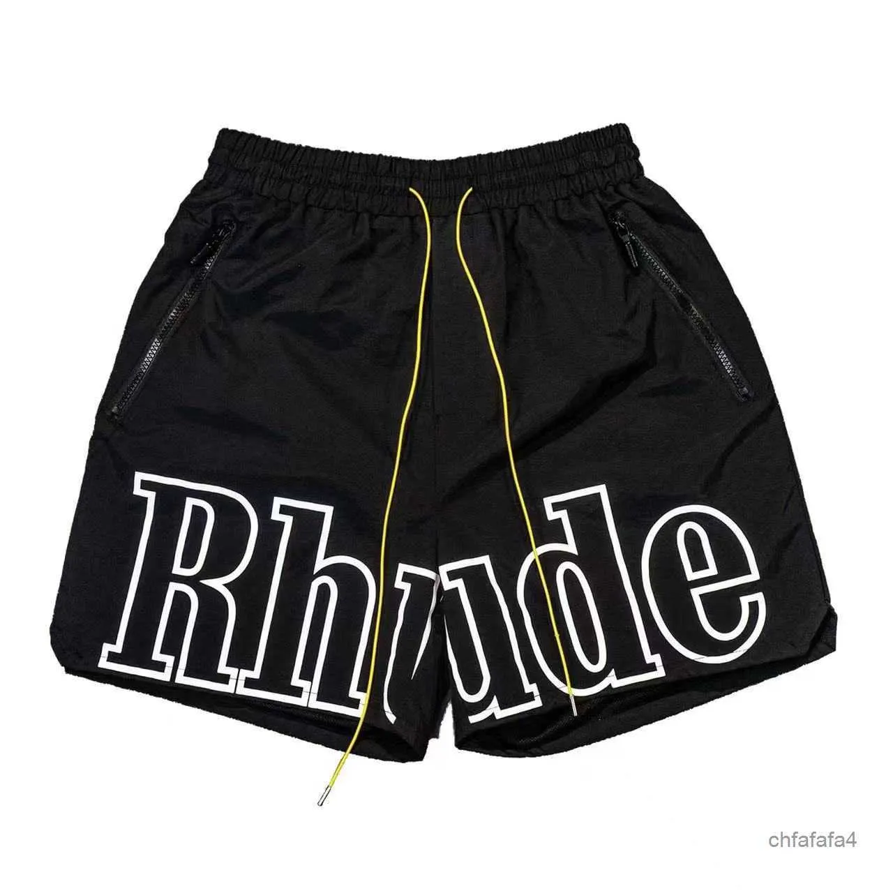 Projektant Męscy Shorts Rhude Short Beach Siatki Street Spible Basketball Mężczyźni Limited Długość pływania Kolan Hip Hop High Sports Training Elastic TALIST GL7K