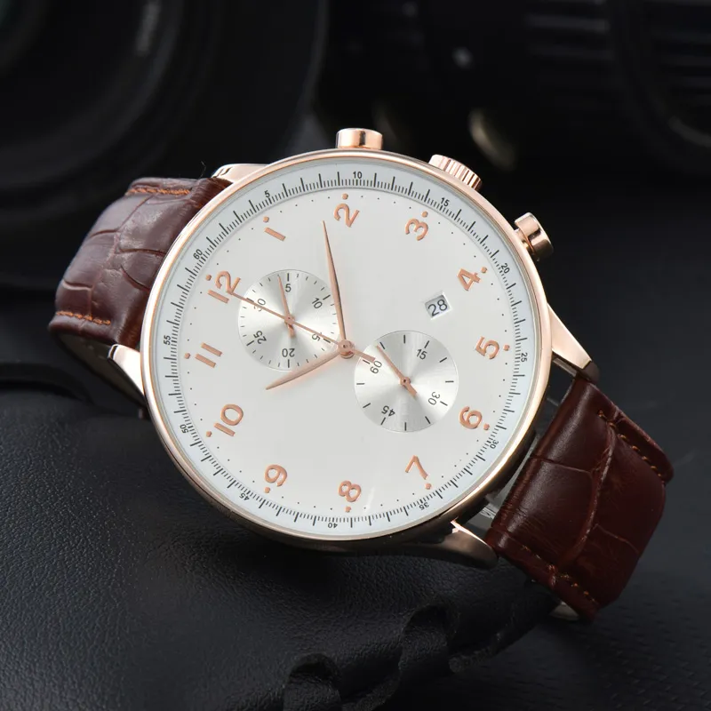 2024 designer de moda masculina casual relógios à prova dwaterproof água quartzo alta qualidade aço inoxidável relógio pulseira couro ic001