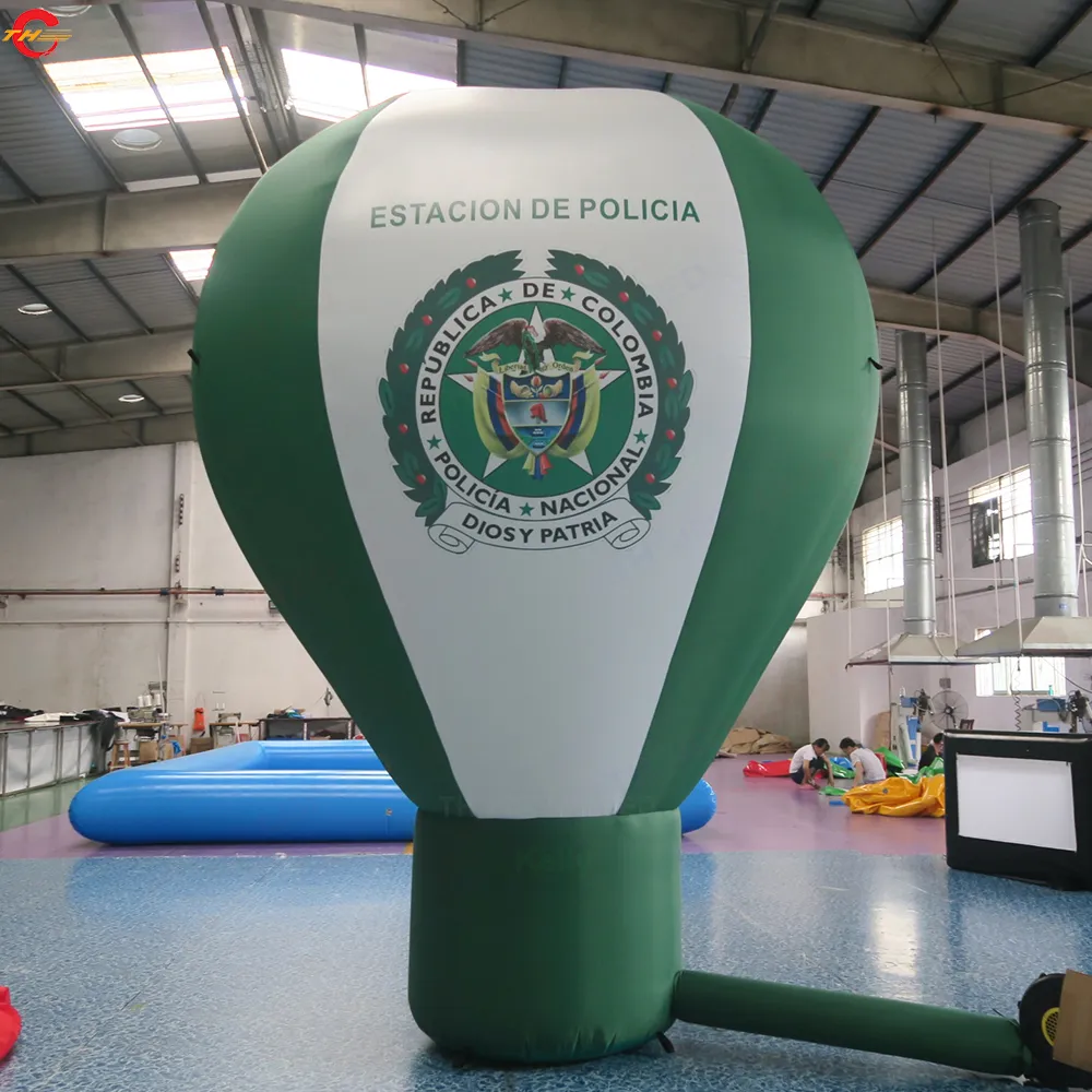 8m-26ft high Free Ship Outdoor Activities Customized Logo Printing Large Giant Advertising Inflatable Ground Air Balloon for Sale