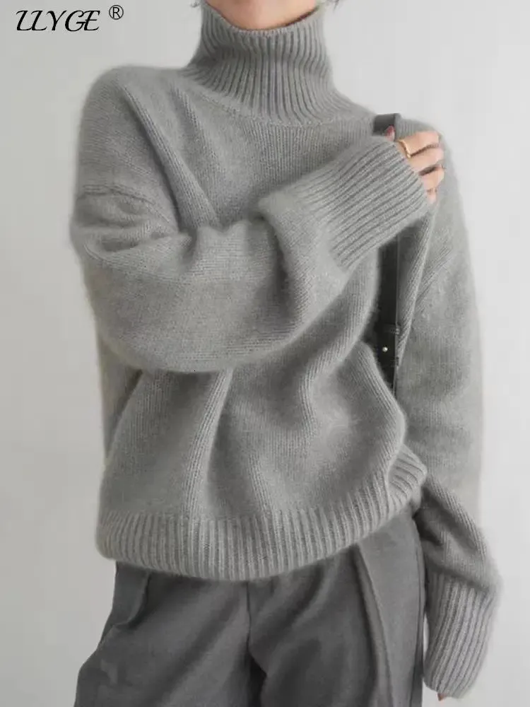 Cozy Wool Cashmere Turtleneck Sweater For Women Stay Warm In Style From Xiao0002 18.43 DHgate.Com