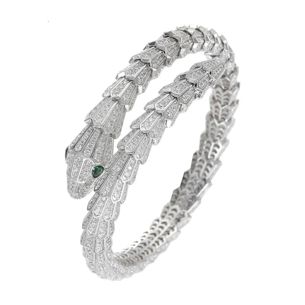 Bijoux en or version haute, esprit personnalisé, Micro incrusté de diamants, Bracelet serpent, personnalité exagérée, nombreux serpents