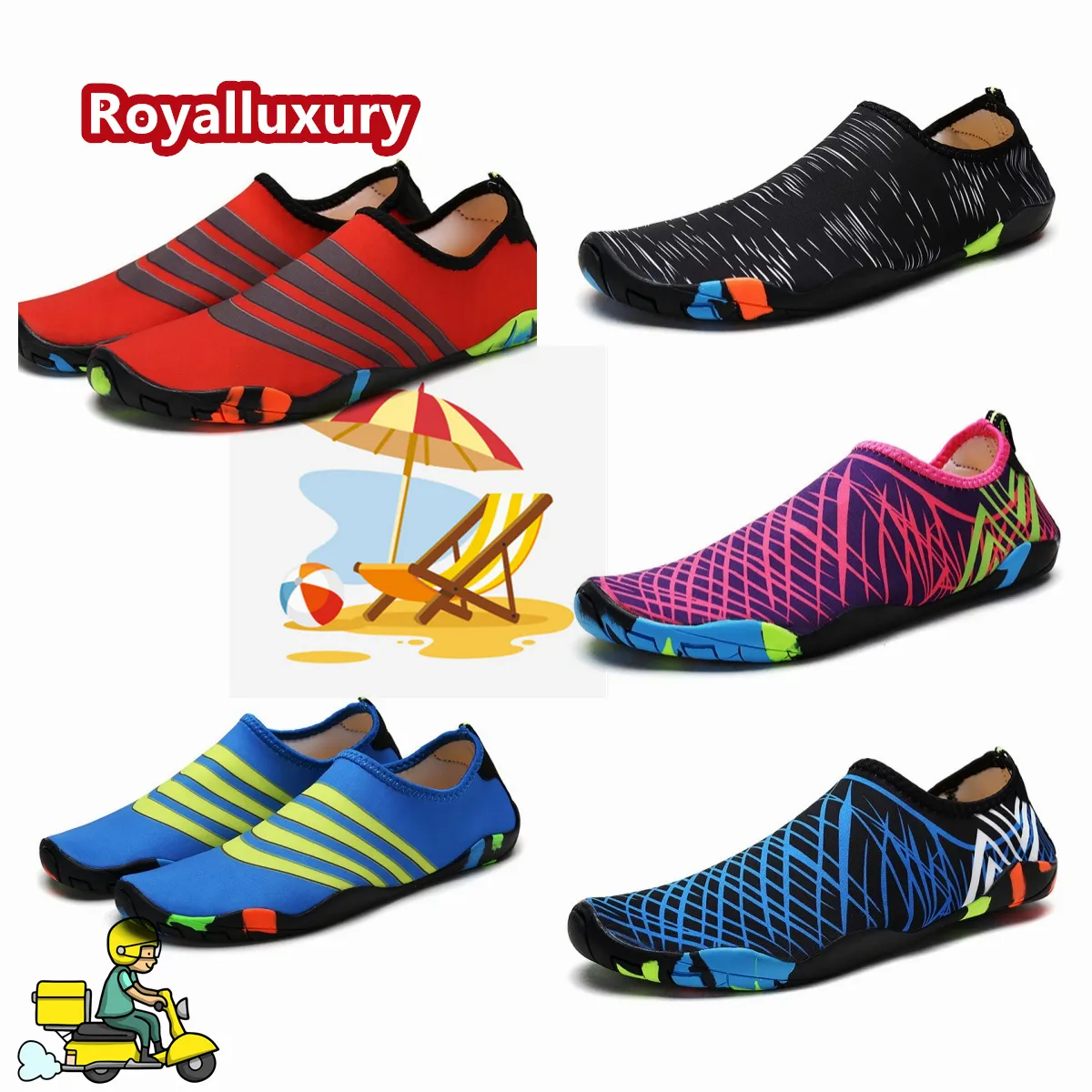 2024 Summer Leisure High Quality Men's Women's Slippers Sport Soft Sole Sandals Socks Shoes Outdoor Slippers