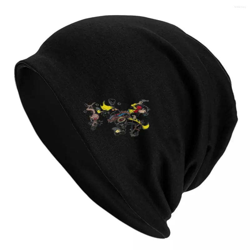 Berets Lucky Luke Bonnet Chapéus Morris Goscinny Filme Beanie Personalizado Chapéu de Malha Primavera Rua Adulto Unisex Hippie Quente Caps