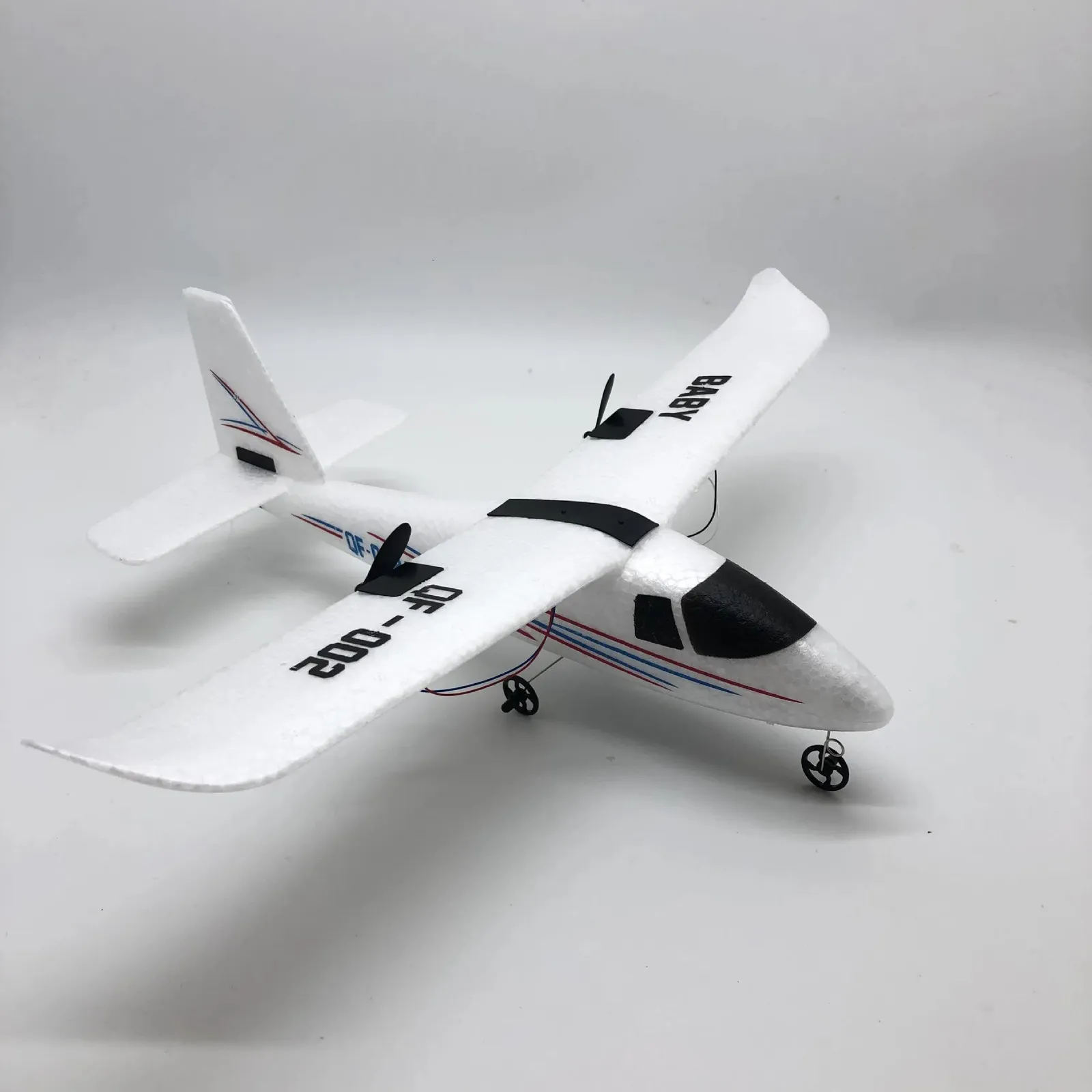 24G RCグライダー固定翼DIY飛行機QF002モデル電気屋外リモコンマルチアキシスジャイロスコープ航空機玩具240116