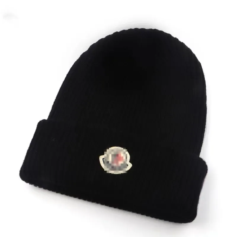 Bonnet designer bonnet de luxe bonnet épaissi automne et hiver couleur unie casquette de laine mode féminine protection de l'oreille bonnet tricoté protection contre le froid chaud