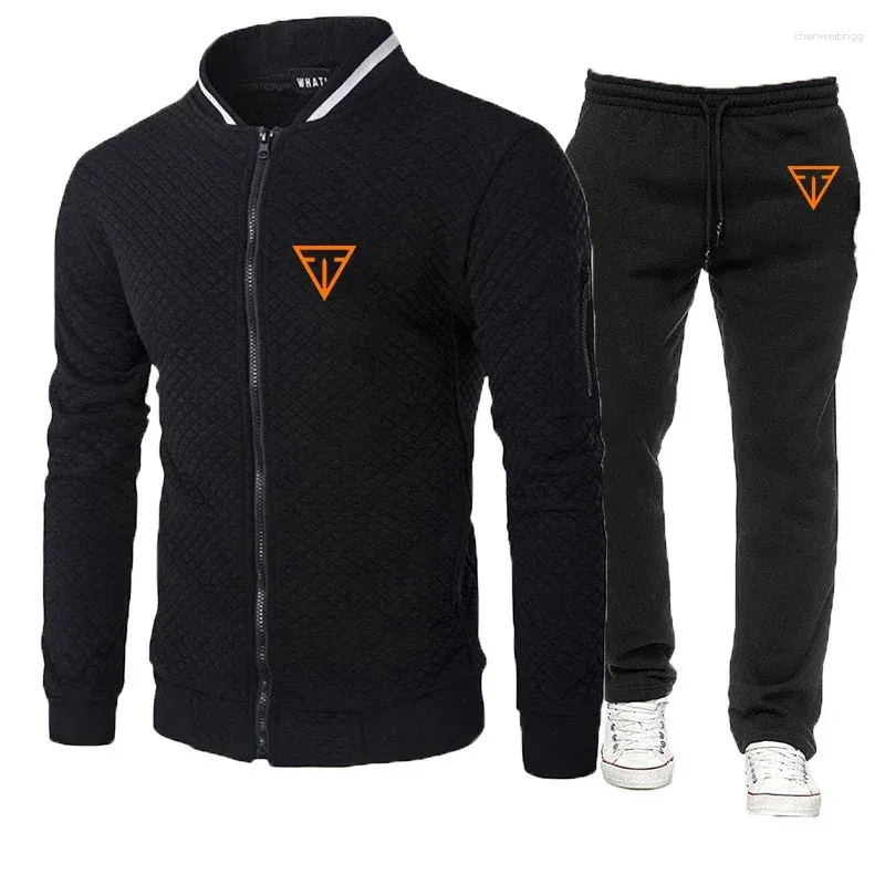 Trainingspakken voor heren Tikka By Sako Finland Vuurwapens 2024 Lente en herfst Sportpak met capuchon Mode Rits Casual sportkleding 2-delige set