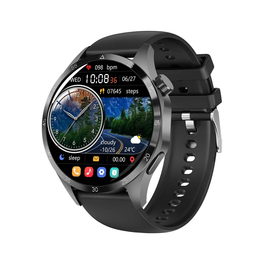 GT4 PRO+ Smart Watch Sportivo Impermeabile IP67 Rilevamento multifunzione della frequenza cardiaca Chiamate Bluetooth Orologio Touch screen HD 1.62 Boold Tracker App RDFit