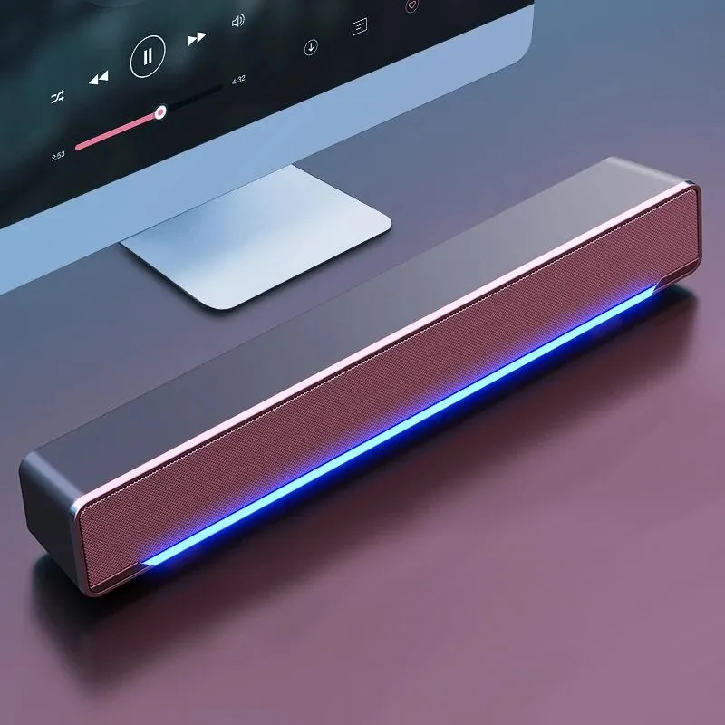 Haut-parleurs 2020 Soundbar Wired and Wireless Bluetooth 5.0 haut-parleur pour la barre de son TV avec barre de son Bluetooth sans fil pour ordinateur portable TV