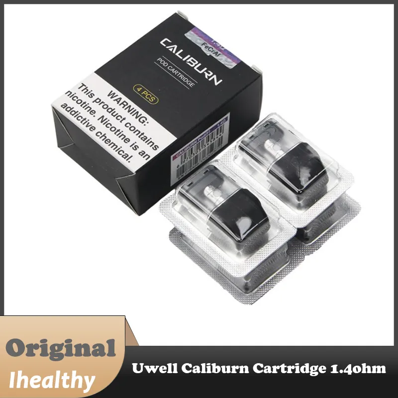 Uwell Caliburn Cartridge Pod med 2 ml påfyllningsbar patron 1,4Hm för Uwell Caliburn Kit Easy Top Filling System