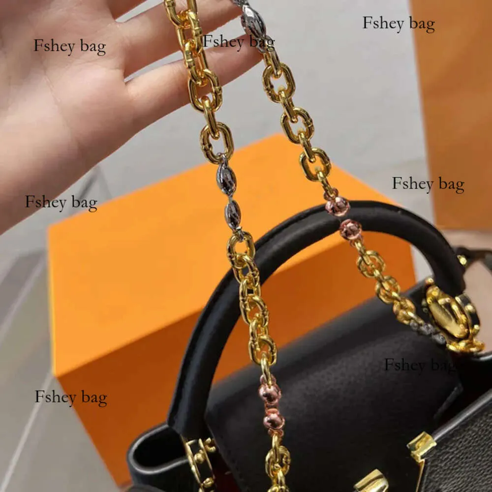 Women Capucines bb Handbags Tote Bag Brand Crossbody Bags Plain Wallets Cowhide Leather Detachable Belt Chain Clemence Gold Hardware Multiple Colors