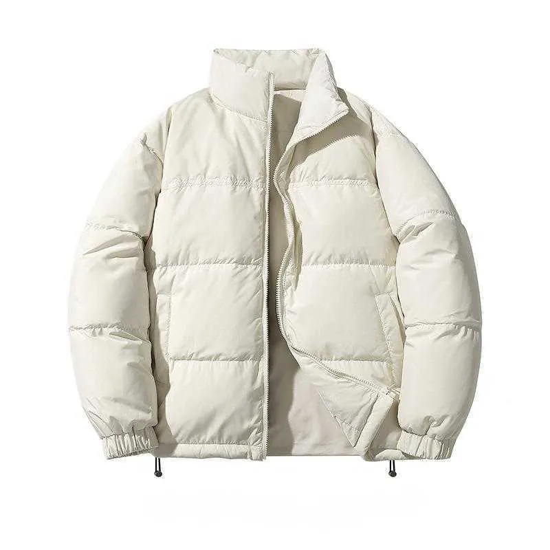 Parkas masculinas para baixo inverno novo quente e leve para pão vestido na moda curto levante-se pescoço bonito pato branco para baixo casaco para homem