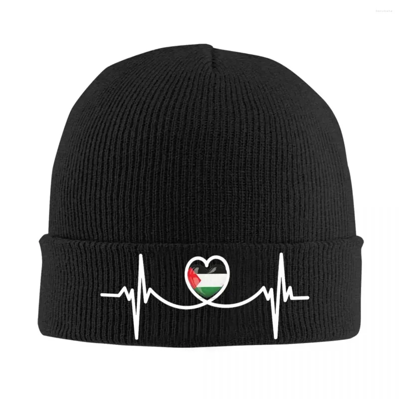 Береты Heart Beat Палестина Шапки с палестинским флагом Осень-зима Шапки Уличные кепки Унисекс Вязаная шапка