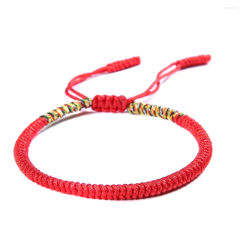 Link Bracelets 22 Colors Women Men Handmade Knots Rope Budda Bracelet