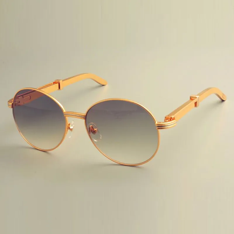 Frete grátis venda imperdível óculos de sol com armação redonda 19900692 óculos de sol retrô fashion viseira de sol em aço inoxidável óculos de sol templo de metal