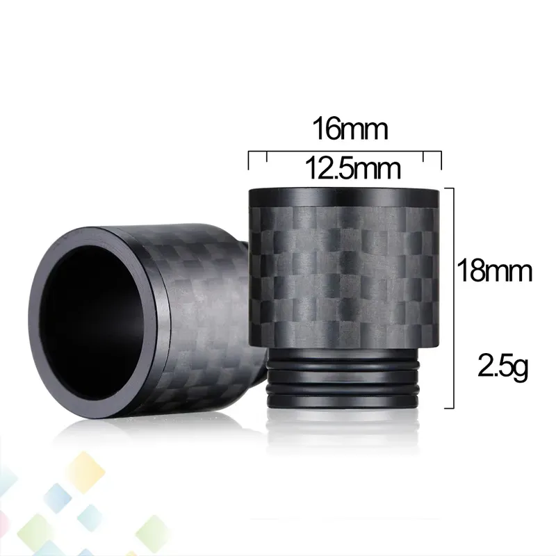 Carbon Fiber TFV8 Drip Tips wide bore Drip Tip 810 Mouthpieces for TFV8 BIG BABY TFV12 Smoking Accessories