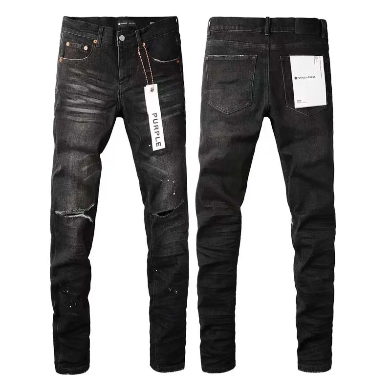 Mens purple jeans designer Ripped Patchwork For Trend Brand Motorcycle Pant Mens Skinny black jeans stacked jeans Long pants for men black Hole designer jeans womens