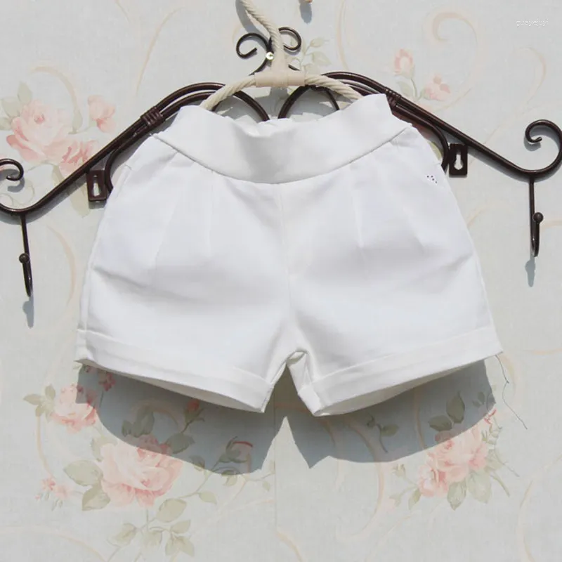 Shorts 2-17 Years 2024 Solid White Girls Summer Baby Teenage Beach Short Pants Kids Trousers Clothes Children JW1046