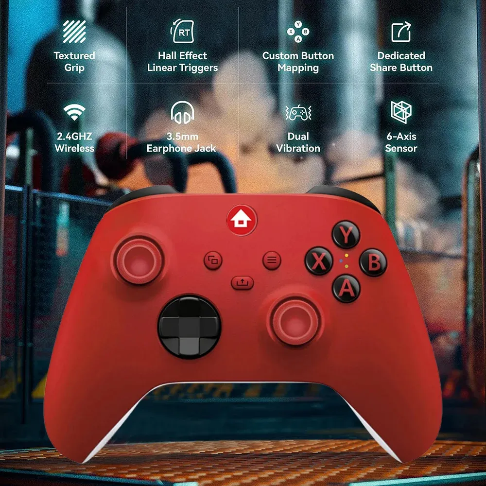 Contrôleur de jeu sans fil 2,4 ghz pour console Xbox one série X/S, joysticks avec adaptateur 2,4 ghz, récepteur pour PC Windows, manette de jeu 240115