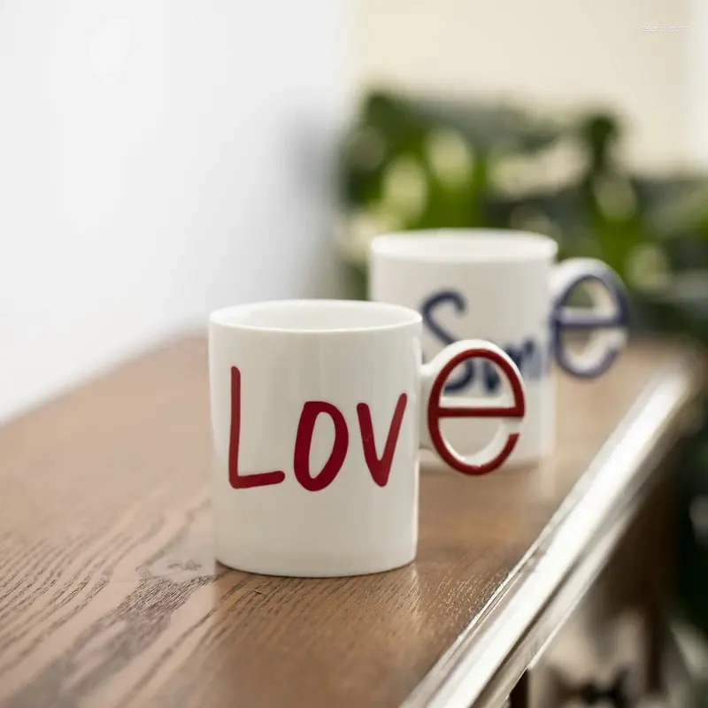 Mugs Cute Porcelain Sublimation Beautiful Creative Espresso Cups Personalized Reusable Afternoon Tea Copos De Vidro Couple