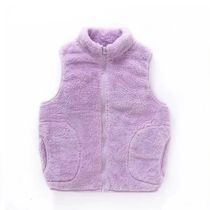 Winterjacke aus Lammwolle, warme Weste für Jungen und Mädchen, 5–16 Jahre, mittelgroß, groß, modisch, für Kinder, Sport, Freizeit, Kinderbekleidung 240116