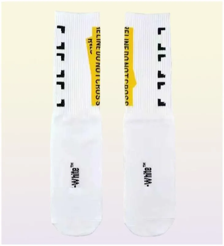 Men039s Socks Designer Off Fashion Mens Streetwear Women Men High Quality Cotton AllMatch Arrowxxx Printing Breatable Black W7204862