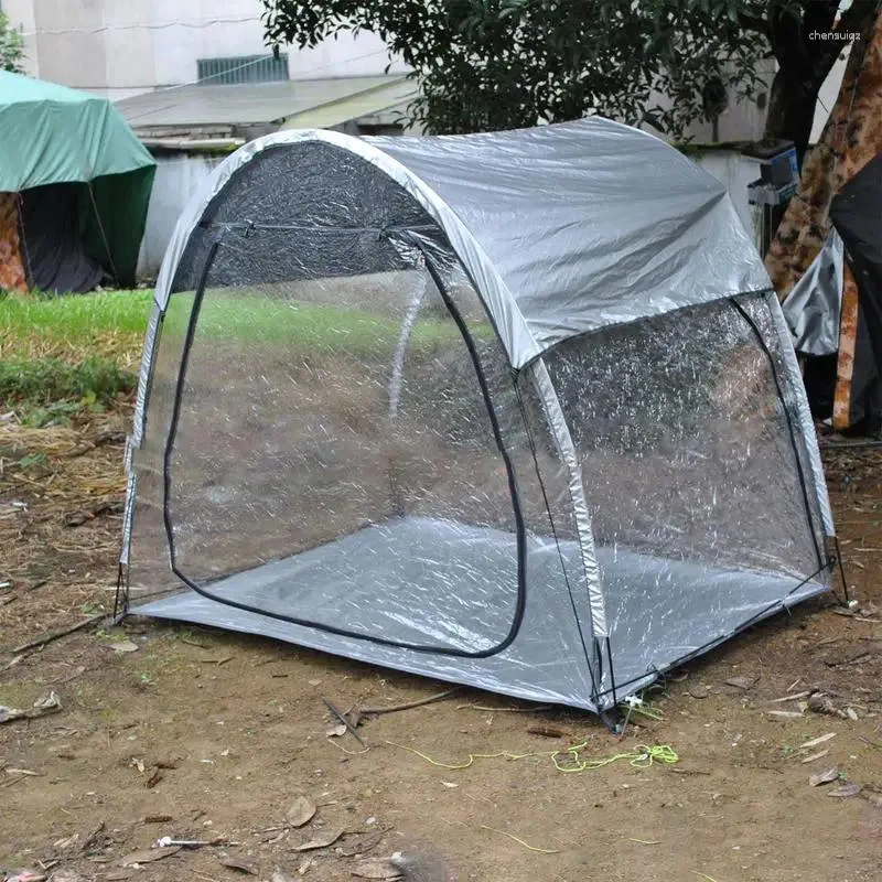 Tentes et abris Tente transparente Bulle extérieure Portable Camping Screen House Star Dome 1-2 personnes Abris pour