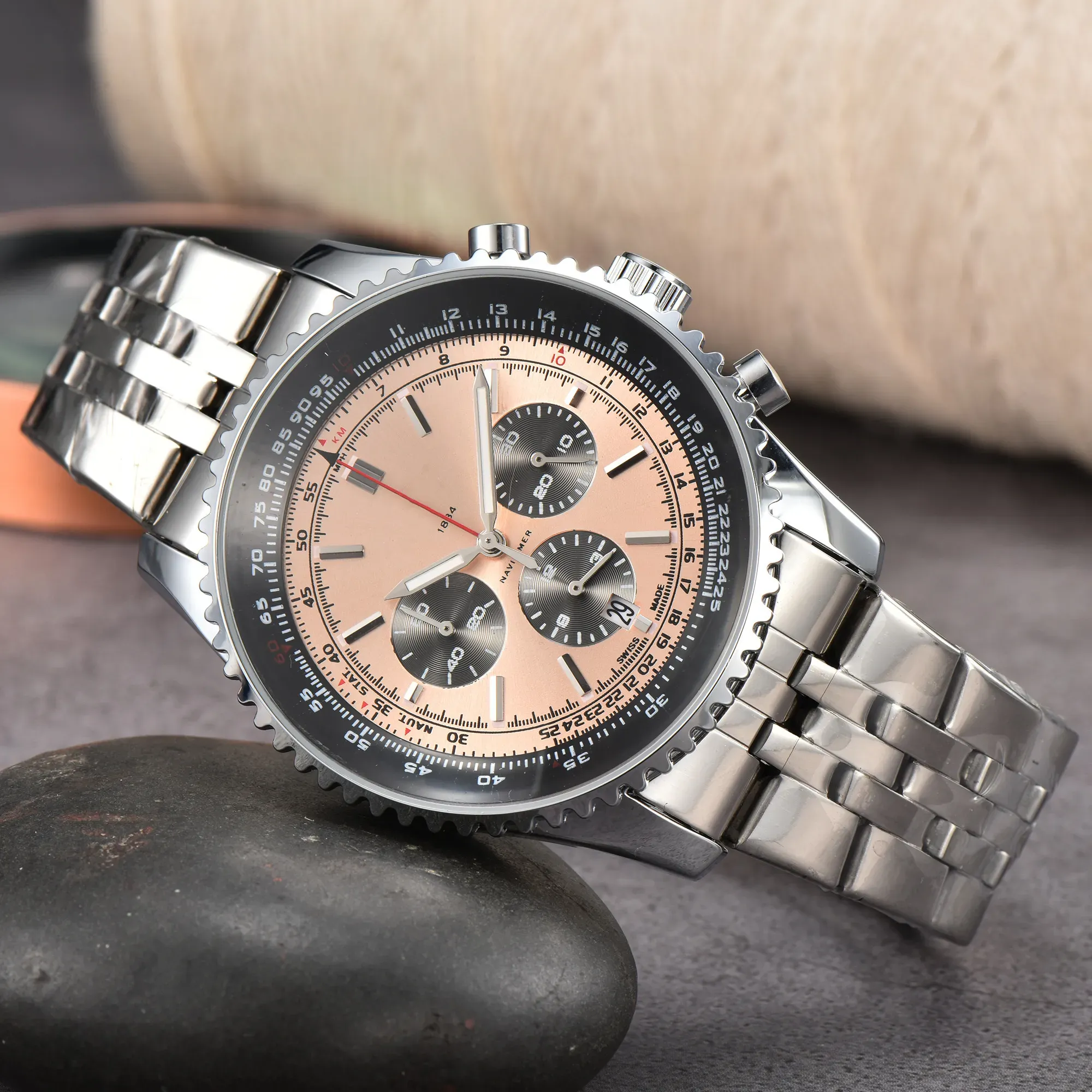 Top luksusowe męskie 1884 zegarek kwarc endurance pro avenger chronograph 44 mm zegarki wiele kolorów gumowe zegarki zegarki szklane na rękę