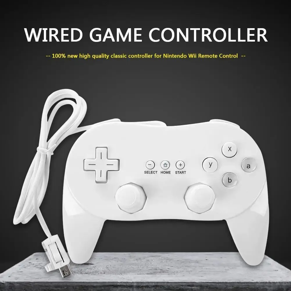 2-1 шт., 8-кнопочный мягкий проводной геймпад для Nintend Wii, классический проводной контроллер для Nintends Wii, джойстик с пультом дистанционного управления, игровой джойстик 240115