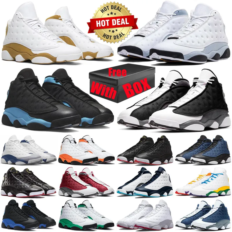 Nike Air Jordan 13 13s Basketbol Ayakkabıları sneaker Mens ayakkabı XIII 13 kraliyet mavi kaptan saf para adam Spor Basketbol mens Ayakkabı