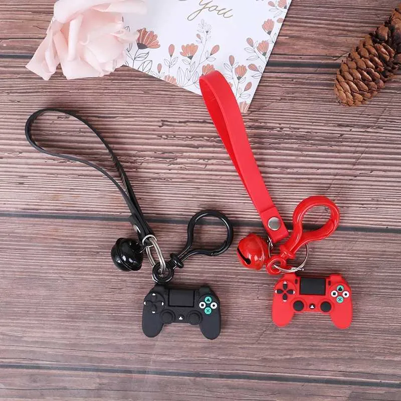 Fashion Video Game Console Controller Keychain Key Chain Ring Creative Cartoon Joystick Model Handle Keychain Car Bag