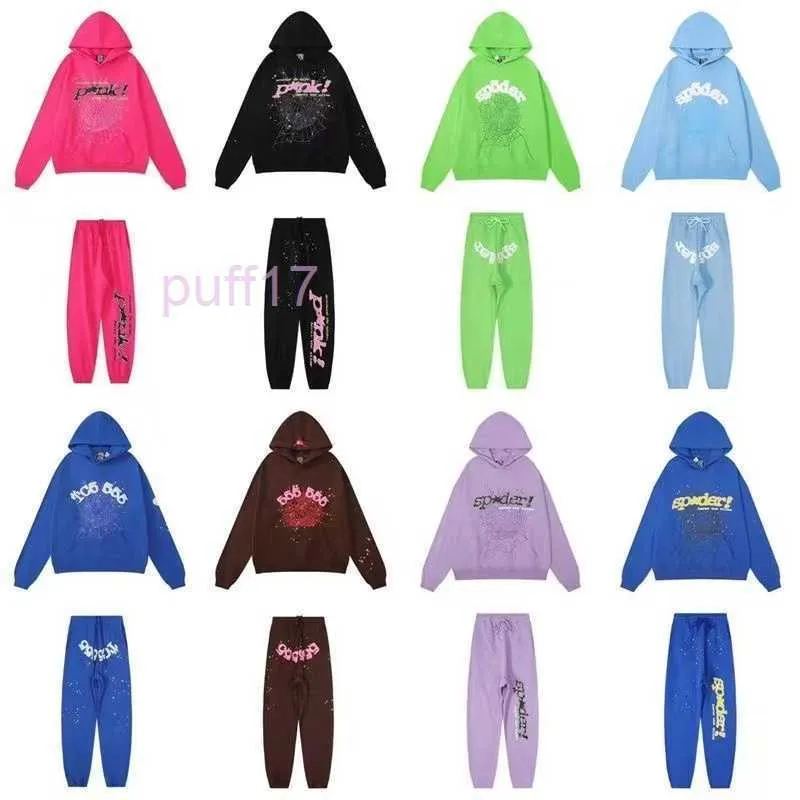 Polo Tracksuit Set Track Suit Vigésimo Céu Azul Sp5der Hoodie Homens Mulheres 1 Hip Hop Young Thug World Wide 5555 Moletons Imprimir Pulôver Hoody XIK3 JMUO