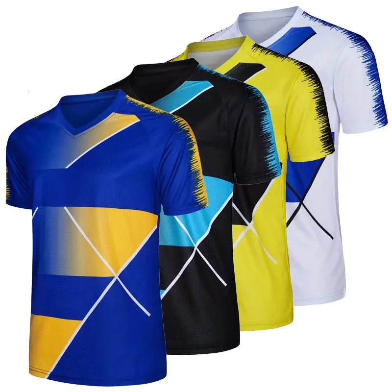 Chándal de verano para hombre Jersey de fútbol Survetement Kits de fútbol Sudadera para adultos Camisetas de entrenamiento de fútbol al aire libre Manga corta 240116