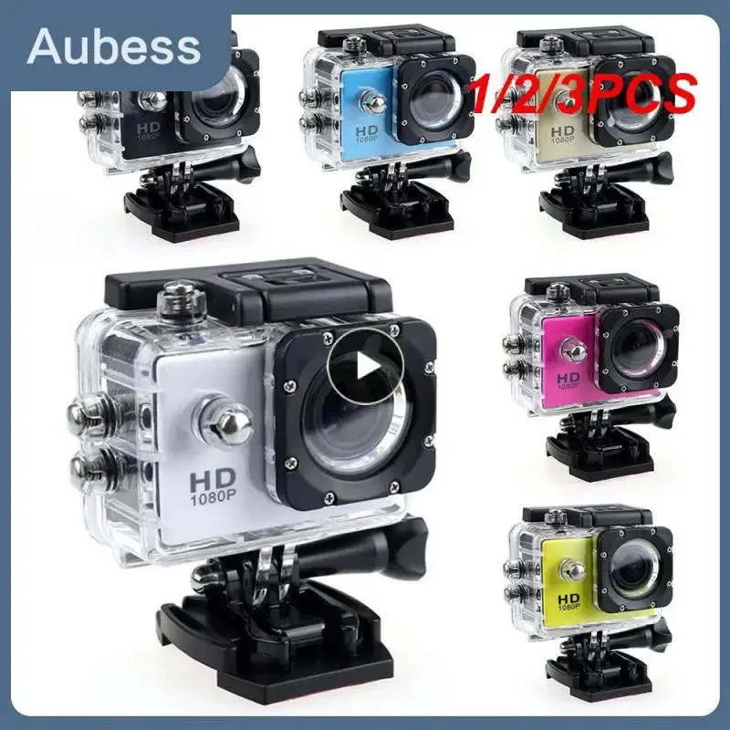 Cameras 1/2/3PCS Camera Plastic 30M Waterproof Go Diving Sport Mini DV 1080P Video Camera Bike Helmet Car Cam Dvr Outdoor