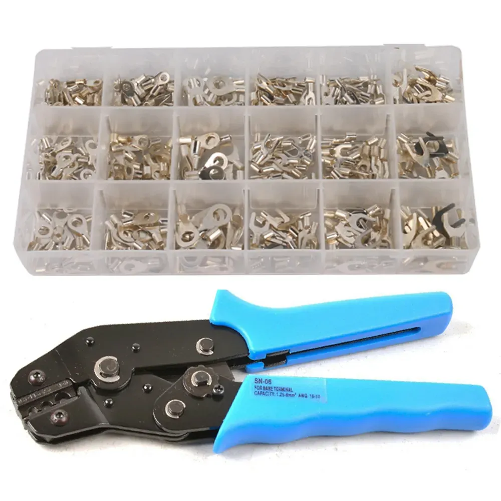 Partihandel 330st icke -isolerade terminaler Sortiment Set Crimp Tool Crimper Plier Kit ZZ