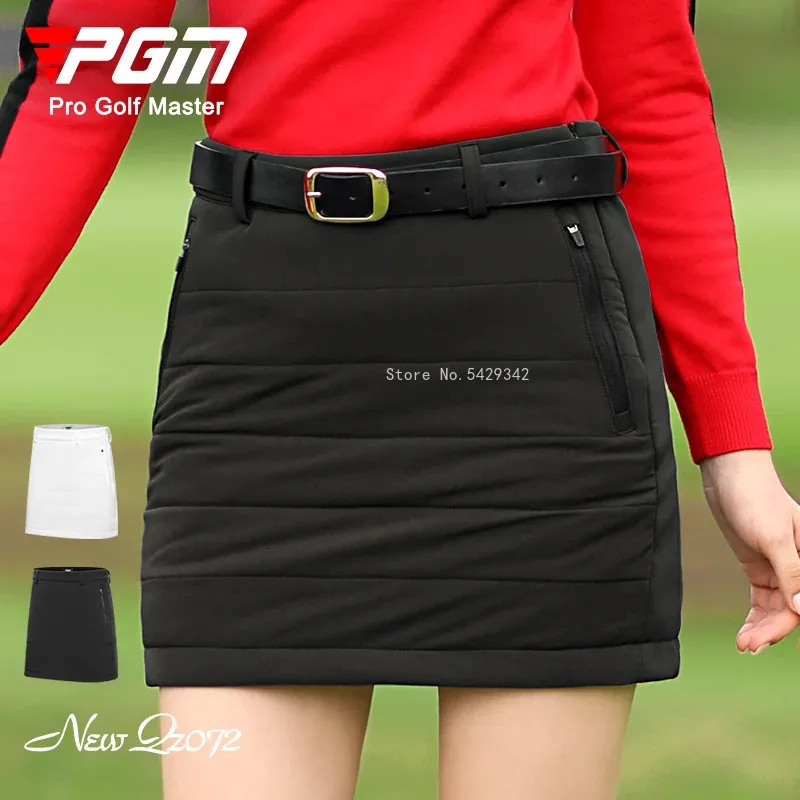 Pgm Golf vêtements femmes jupe courte hiver dames jupes crayon épaissir Plus coton Skorts femme Slim Pack hanche Shorts XSXL 240116