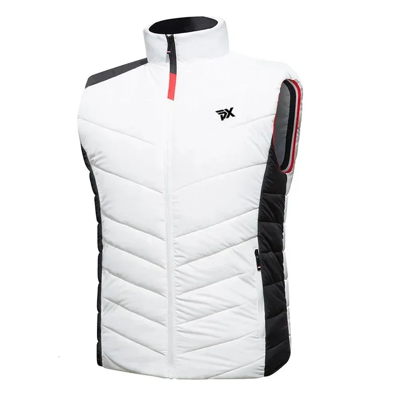 Autumn Winter Golf Jacket Vest For Men Down Cotton Windproof Warm Wear Hooded Waistcoat Mens Fashion Loose Coats 240116 From 27 85 DHgate