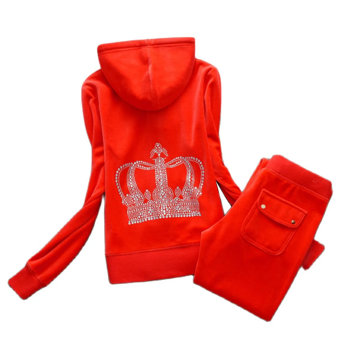 2024 Spring/Autumn Womens Juicy Velvet Velour Tracksuit Kmart With